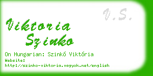 viktoria szinko business card