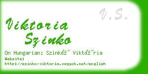 viktoria szinko business card